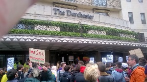 Dorchester Hotel demonstration